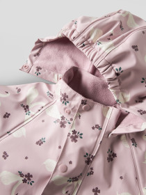 NAME IT Fleece Regndragt Dry10 Keepsake Lilac Swans